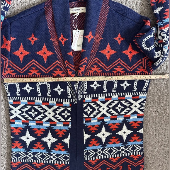 Lucky Brand Southwest Knit Cardigan NWT - Picture 12 of 13